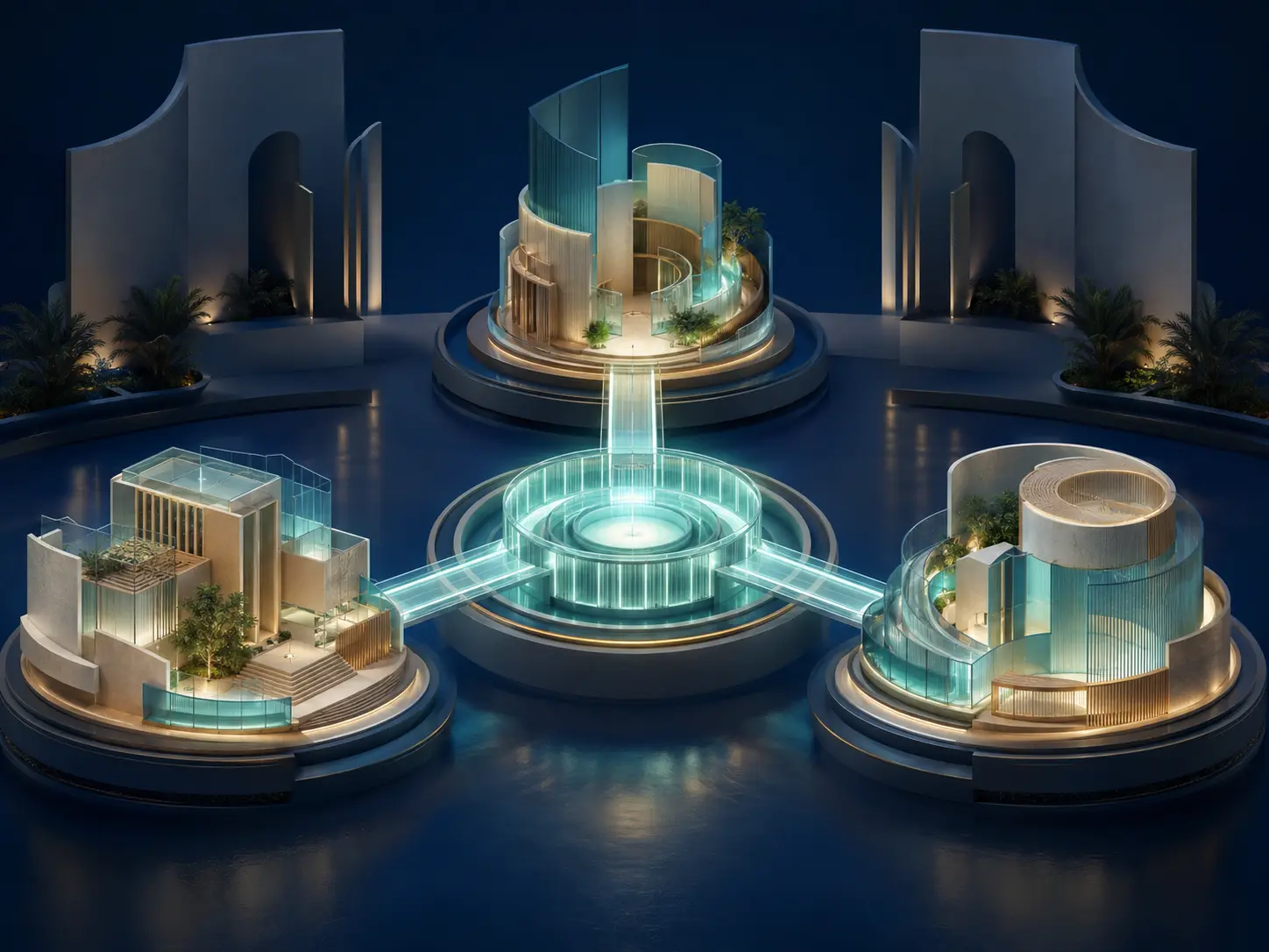Contemporary capability modules connected to a shared ASEAN partnership platform